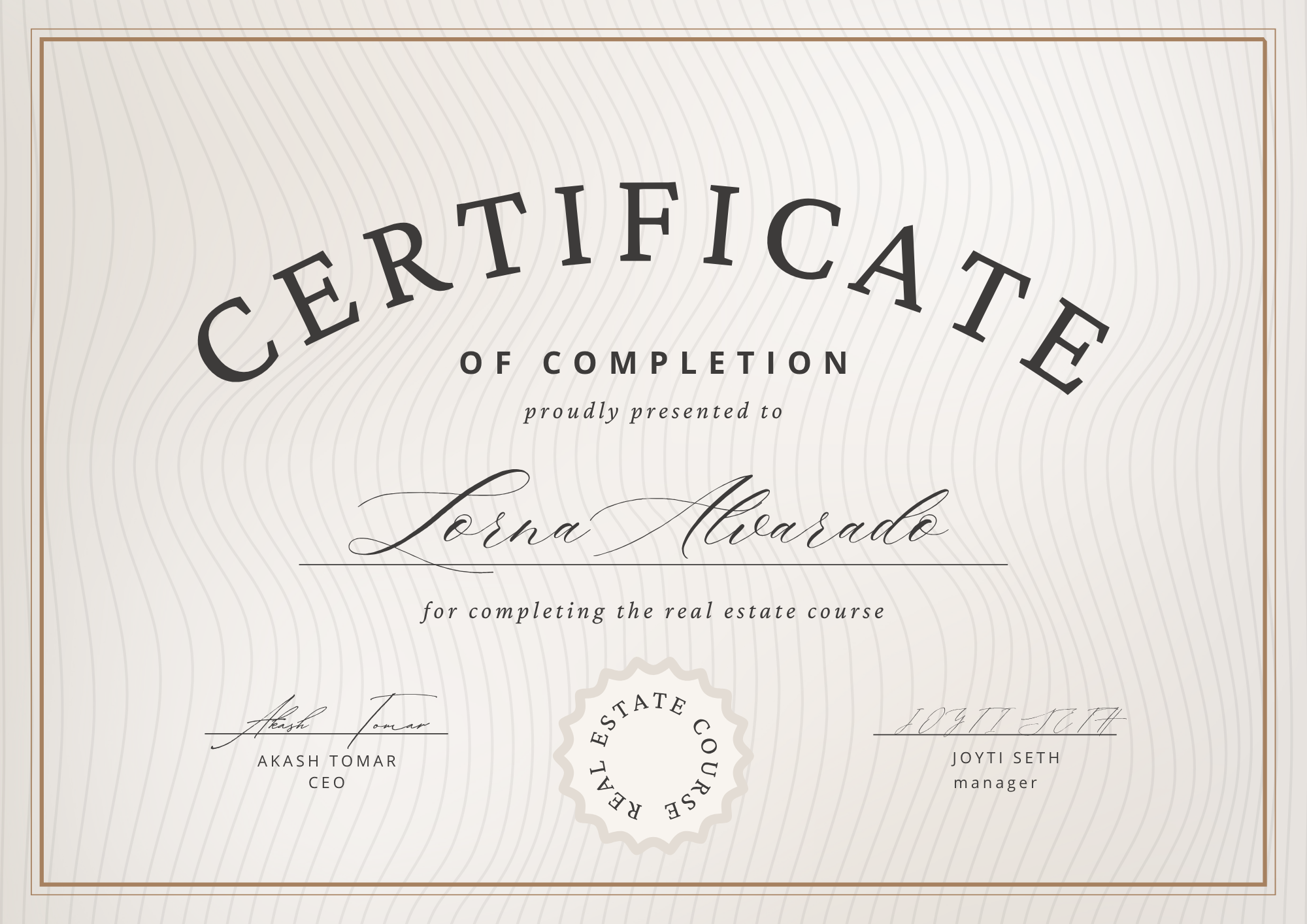 Certification